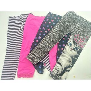 Girls leggings size 4-6 (4)